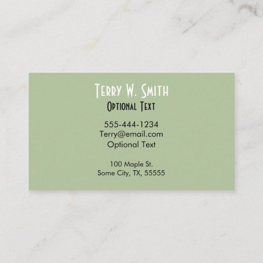 Harp Visitekaartje (Achterkant)