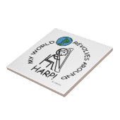 Harp - Wereld revolt rond Tegeltje (Zijkant)