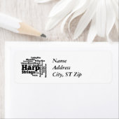 Harp Word Cloud Etiket (Insitu)