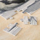 Harp-zegels in Arctische sneeuw door Louis Fuerte Legpuzzel (Zijkant)