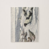 Harp-zegels in Arctische sneeuw door Louis Fuerte Legpuzzel (Verticaal)