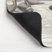 Harp-zegels in Arctische sneeuw door Louis Fuerte Muismat (Hoek)