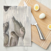  Harp-zegels in Arctische sneeuw door Louis Fuerte Theedoek (Quarter Fold)