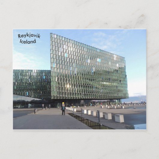 Harpa Concert Hall, Reykjavik, IJsland. Briefkaart (Voorkant)