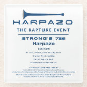 Harpazo Rapture Event Glazen Onderzetter (Voorkant)