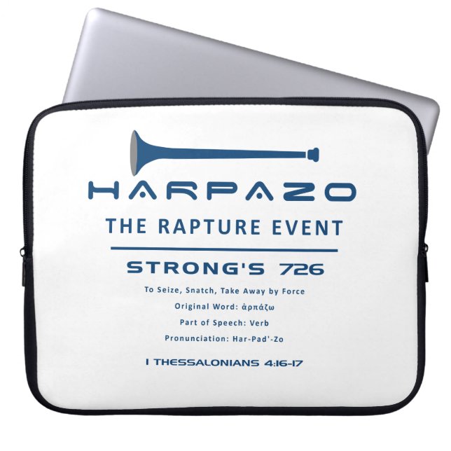Harpazo Rapture Event Laptop Sleeve (Voorkant)