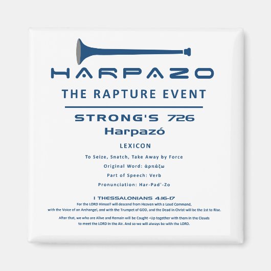 Harpazo Rapture Event Magneet (Voorkant)