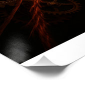 Harpe Fulgurante - Artefact Steampunk Lumineux Perfect Poster (Hoek)