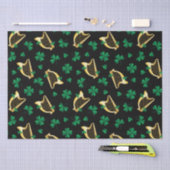 Harpen en shamrocks voor St. Patty's Day Tissuepapier (Craft)