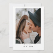 HARPER Boho Black & White Arched Vrijgezellenfeest Kaart (Achterkant)