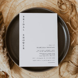 HARPER Eenvoudig modern, minimalistisch Vrijgezell Kaart