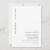 HARPER Eenvoudig modern, minimalistisch Vrijgezell Kaart (Voorkant)