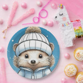 Harper Hedgehog (gezicht) Papieren Bordje (Feest)