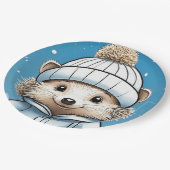 Harper Hedgehog (gezicht) Papieren Bordje (Gekanteld)