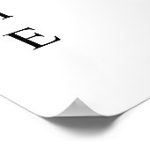 HARPER Modern Minimalist Clean Weduwen Welkom Poster (Hoek)