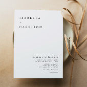 Harper - Modern minimalist Simple Serif Wedding Kaart