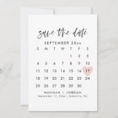 HARPER moderne kalligrafie bespaart de datumUitnod Kaart (Voorkant)