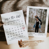 HARPER moderne kalligrafie bespaart de datumUitnod Kaart