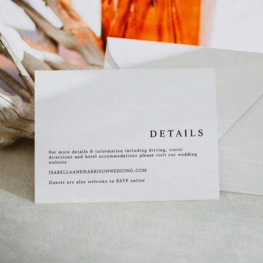 HARPER Moderne Minimalistische Kaart met details v