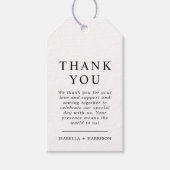 Harper - Moderne minimalistische seriefabricage Cadeaulabel (Voorkant)