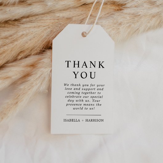 Harper - Moderne minimalistische seriefabricage Cadeaulabel