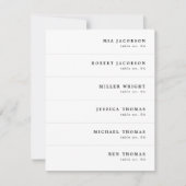 HARPER Moderne minimalistische slanke plaats kaart (Voorkant)