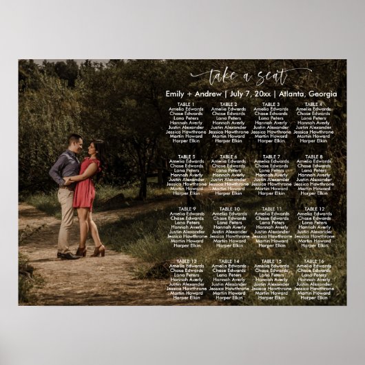 HARPER Moderne Sjabloon van de Fotozetlijst Poster (Voorkant)