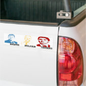 Harper Mulcair Trudeau Bumpersticker (Op Truck)