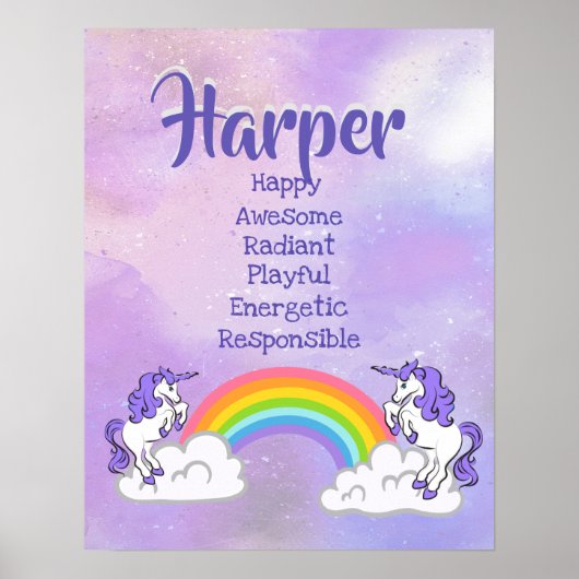 Harper Name Poster (Voorkant)