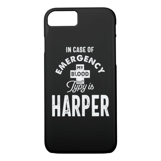 Harper Personalized Name Birthday Gift Case-Mate iPhone Case (Achterkant)