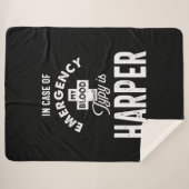Harper Personalized Name Birthday Gift Sherpa Deken (Voorkant (horizontaal))