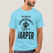 Harper Personalized Name Birthday Gift T-shirt (Voorkant)