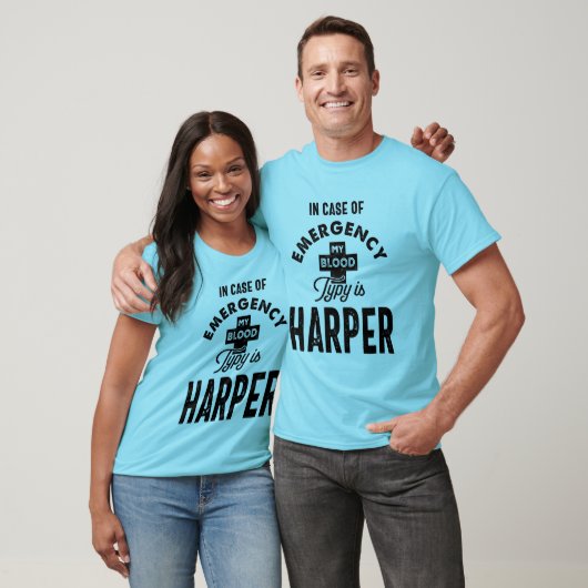 Harper Personalized Name Birthday Gift T-shirt (Unisex)