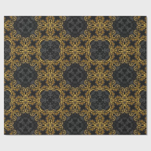 Harper Rush Midnight Elegance Baroque Cadeaupapier (Vlak)