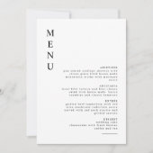 HARPER Simple Clean Modern Minimalist Menu Kaart (Voorkant)