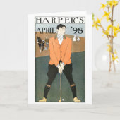 Harper's '98 Golf notecard Kaart (Gele Bloem)