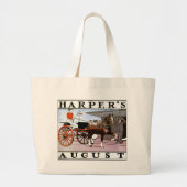 Harpers August 1899 Hoesje Jumbo Canvas tas (Voorkant)