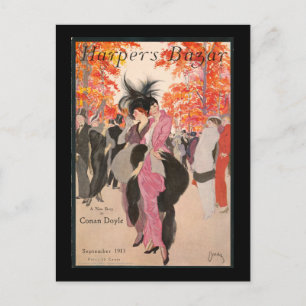 Harper's Bazaar herfstmode 1913 art deco Briefkaart