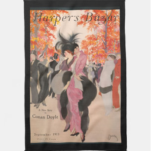 Harper's Bazaar herfstmode 1913 art deco Theedoek