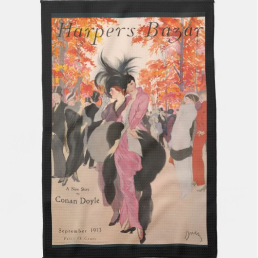 Harper's Bazaar herfstmode 1913 art deco Theedoek