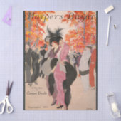 Harper's Bazaar herfstmode 1913 art deco Tissuepapier (Craft)