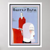 Harpers Bazar Art Deco Hoesje Poster 12 x 16 (Voorkant)