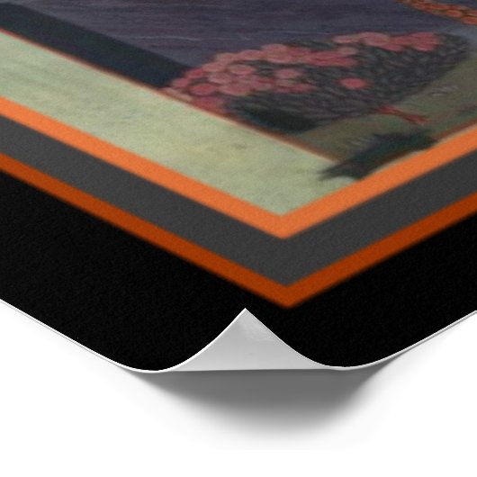 Harpers Bazar-Barbier 1914 Deco Hoesje 16 x 20 Poster (Hoek)