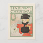  Harper's Christmas 1896 Briefkaart (Voorkant)