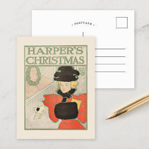 Harper's Christmas 1896 Briefkaart