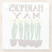 Harper's Edward Penfield Daffodils uit 1899 Glazen Onderzetter (Achterkant)