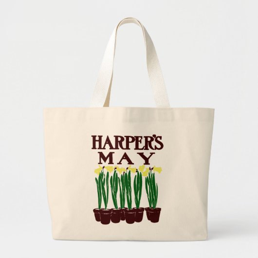 Harper's Edward Penfield Daffodils uit 1899 Grote Tote Bag (Voorkant)
