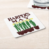 Harper's Edward Penfield Daffodils uit 1899 Kartonnen Onderzetters (Schuin)