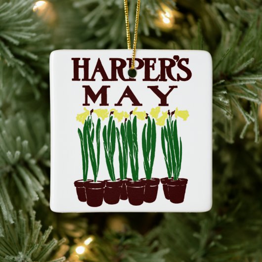 Harper's Edward Penfield Daffodils uit 1899 Keramisch Ornament (Boom)