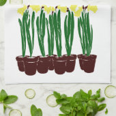 Harper's Edward Penfield Daffodils uit 1899 Theedoek (Gevouwen)